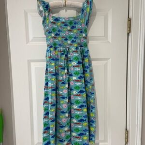 Colorful Fish Print Dress